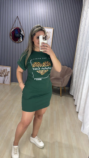 Camisetão vestido coração New