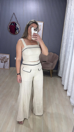Conjunto Pantalona  Linho