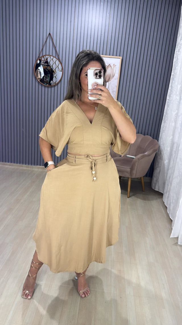Conjunto saia MIDI Bico