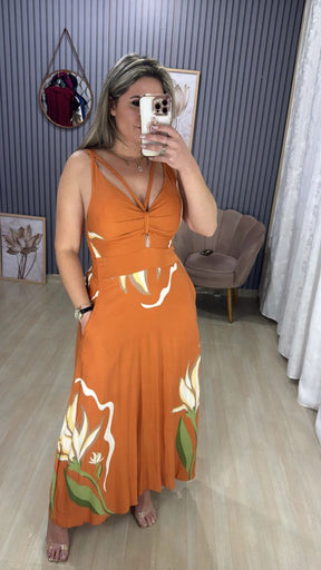 Vestido longo Ariel