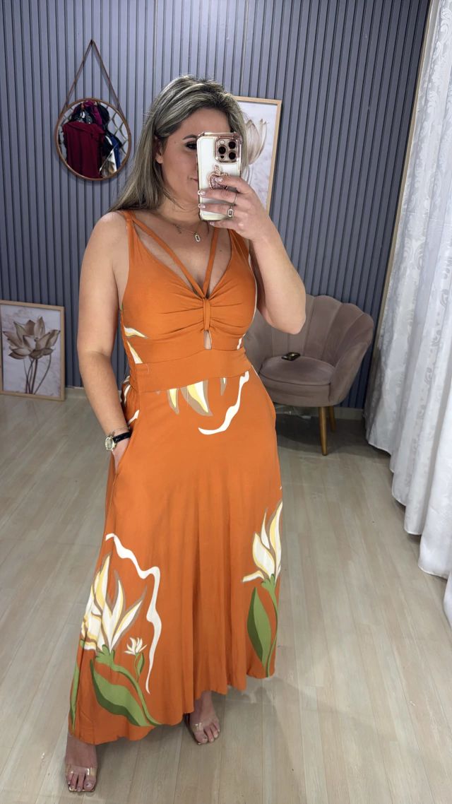 Vestido longo Ariel