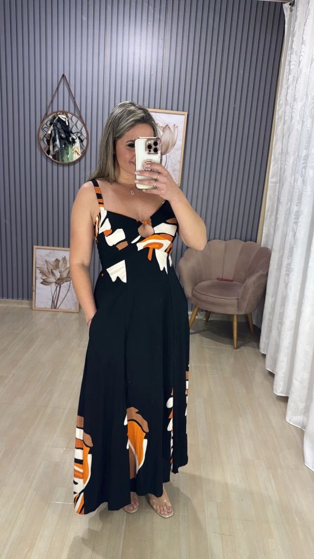Vestido longo Ariel