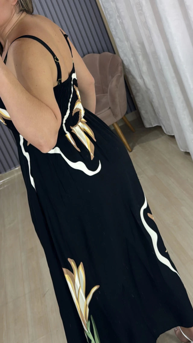 Vestido longo Ariel