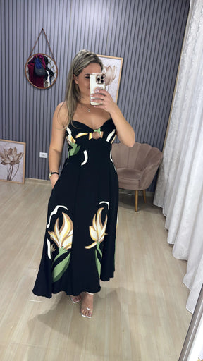 Vestido longo Ariel