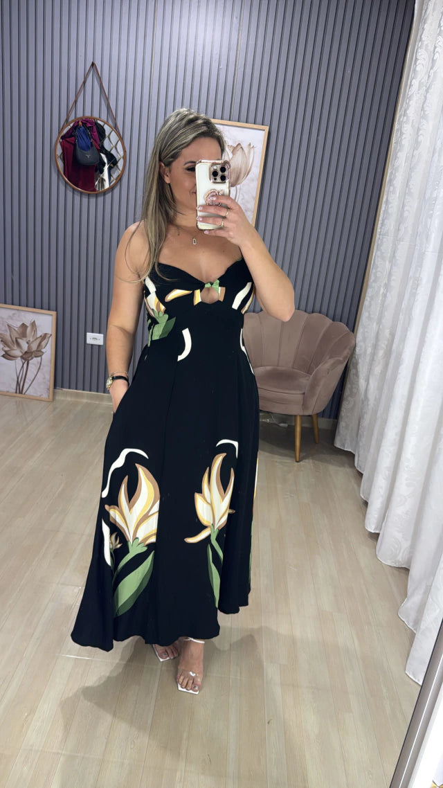 Vestido longo Ariel